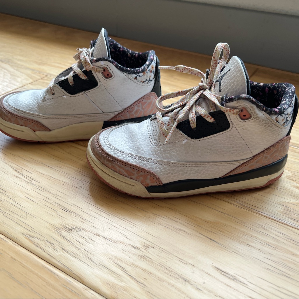 Preowned 2024 Air Jordan 3 Retro Td Vintage Floral